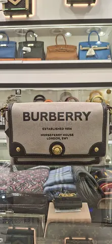 Burberry Horseferry House Canvas Crossbody Bag