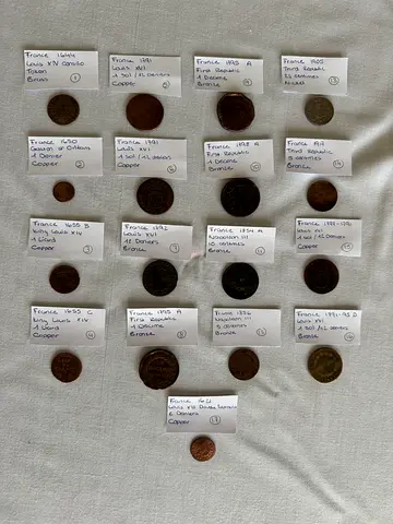 17th - 19th Century French Coins
