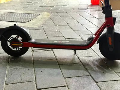Red electric scooter (used) - good condition