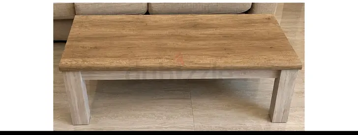 Solid Wood Coffee Table - Light Oak Finish, Good Condition
