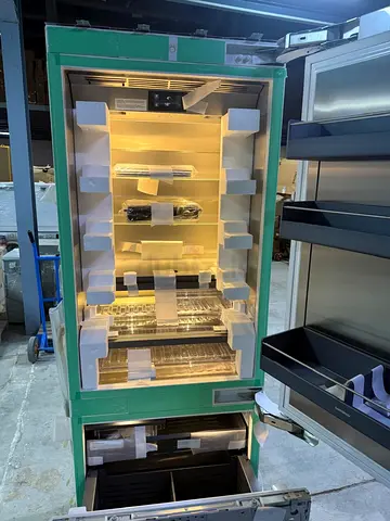 Gaggenau latest model built-in bottom freezer and freezer set 75cm