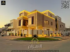Fully equipped villa with pool and elevator, 8000 sq ft | Own a luxury villa in Al Yasmin, Ajman | 6