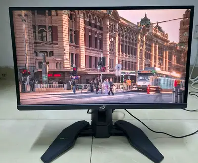 The Asus ROG Swift Pro PG248QP is an elite esports-focused gaming monitor featuring a 24.1-inch FHD
