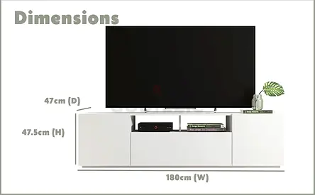 A TO Z FURNITURE TV Stand for TVs Up to 75