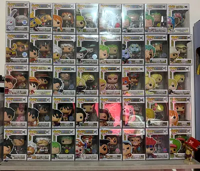 One Piece Funko Pop Collection - 40+ Figures in Boxes