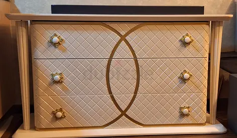CHANEL IVORY DRESSER DRAWER ANTIQUE