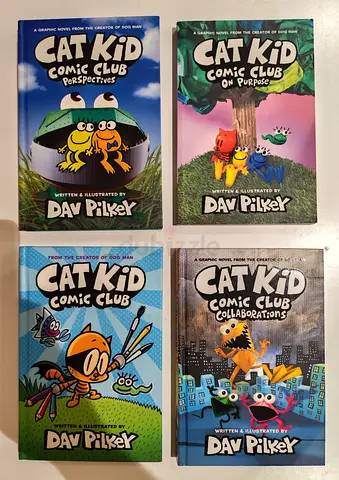 Cat Kid Comic Club Hardcover Collection – 4 Books – Excellent Condition – AED 140 📚🐱