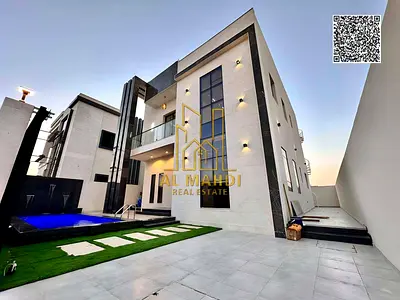 فيلا فاخرة مع مسبح وتكييف مركزي بتشطيبات راقية في منطقة الزاهية – عجمان شامل رسوم التسجيل | السعر 1,650,000 درهم