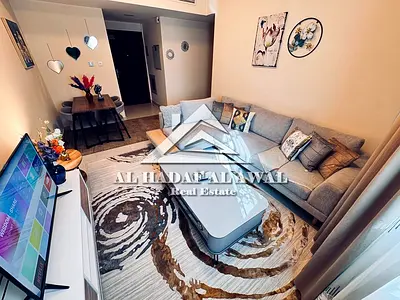 One bedroom and living room for monthly rent in Al Taawun area with free internet