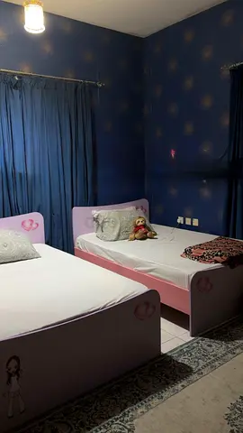 Pair of Pink Kids Single Bed without mattress - Good Condition