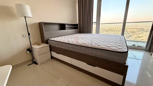 King Bed Frame with Headboard Storage and Mattress - Grey