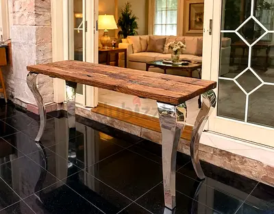 Marina home railway wood console