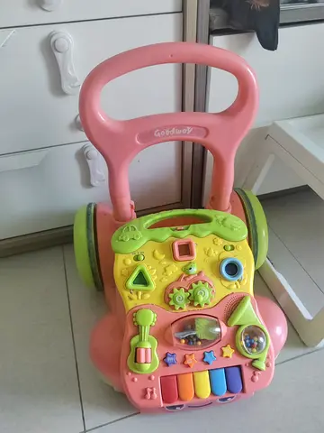 Pink Musical Baby Walker with Activity Panel - Goodway