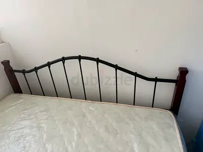 bed with mattress