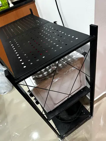 3 tier foldable storage shelves