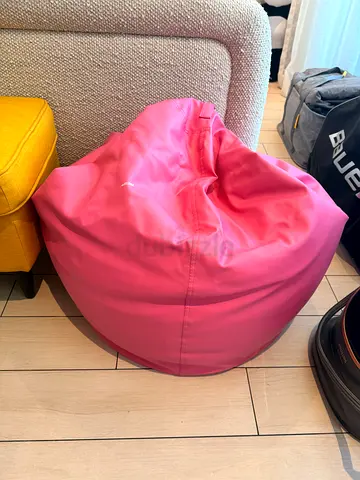 Pink Bean bag seat with filling