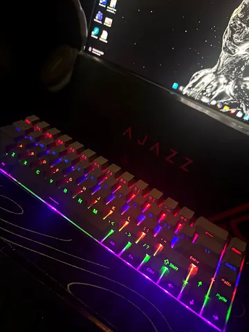 Ajazz Mechanical Gaming Keyboard with RGB Lighting red switch