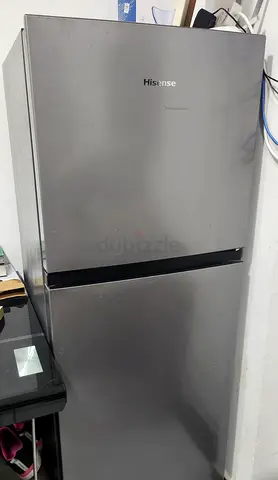 Hisense Silver Double Door Refrigerator