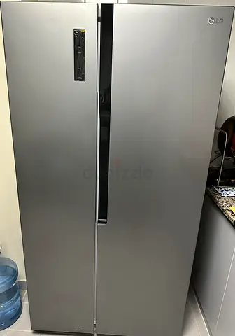 LG Side-by-Side Refrigerator - Silver, Excellent Condition