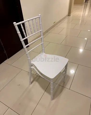 White Chiavari-style Adult Chairs ,  - Party /Event Chairs - Good Condition Almost New