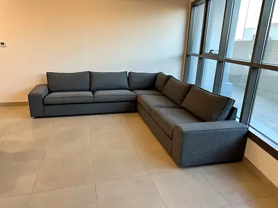 Comfortable Dark Grey kivik corner L shape Luxury Sofa
