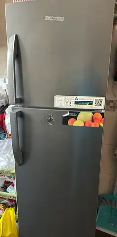 Super General 2-Door Top Freezer Refrigerator - Grey,  excellent Working Condition