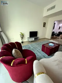 Apartment for rent in Ajman furnished on Ajman Corniche full sea view master room separate kitchen c