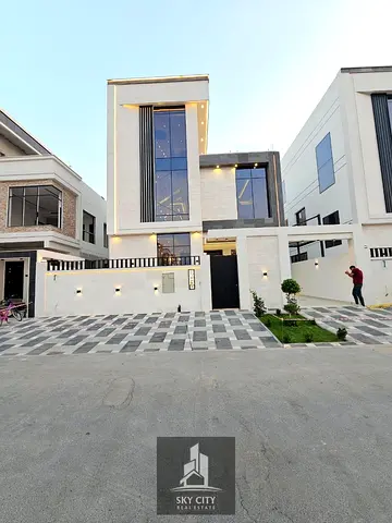 For Sale: Luxurious Modern Villa in Al Yasmeen, Ajman | 3 Floors | 5 Master Bedrooms | High-End Fin