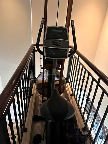 Used upright exercise bike with digital console - good condition