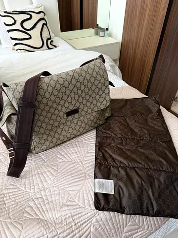 Pre-owned Gucci baby Monogram Canvas Crossbody Bag