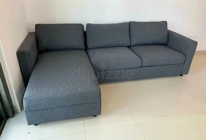 Brand new Ikea vimle Lshape sofa bed with storage dark grey