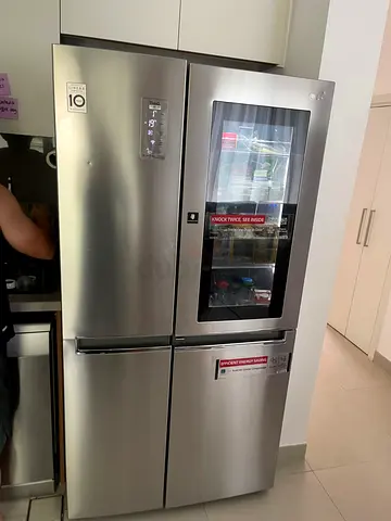 LG brand instaview side by side fridge latest model