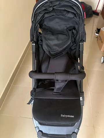 Babystone black single stroller - gently used