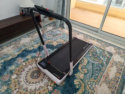 Compact foldable walking treadmill - barely used, ideal for apartment