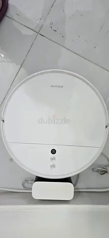 White Robotic Vacuum Cleaner with Charging Dock - Used