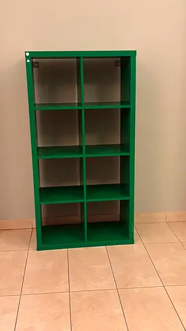 IKEA Green storage shelves