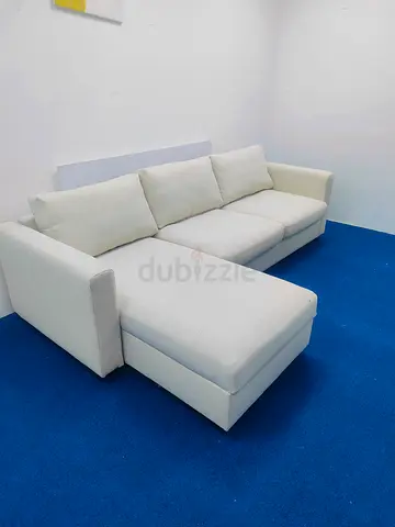 Ikea vimle beige color lshape sofabed with storage space