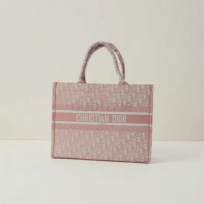 Christian Dior Pink Oblique Book Tote