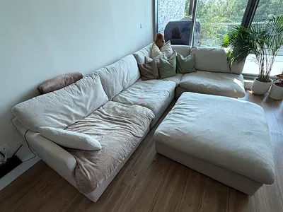Home centre modular sofa with ottoman 315x210 cm