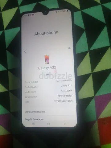 Samsung Galaxy A32 - Good Working Condition display changed