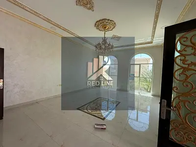 Villa for rent in Al Hooshi area, Sharjah. Land area 8300 sq ft. 6 bedrooms, external majlis, and e