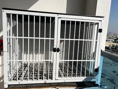 Premium White Metal Pet Cage / Pet Enclosure – Excellent Condition