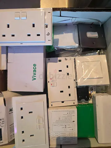 Electrical Sockets - Switches Sold as Box - 250 aed