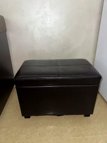 Dark Brown Storage Ottoman /
Footstool Delivery for free in abudhabi