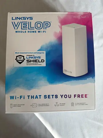 Linksys WHW03 V2 (Velop) Tri-Band  Mesh Wifi System + Wall Mount