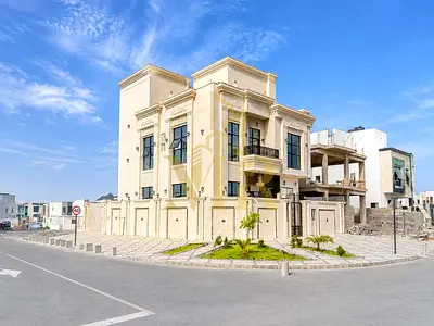 Classic Corner Villa for Sale in Al Helio 2 – Ajman | Prime Location | Rooftop