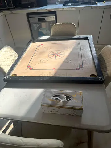 Used Wooden Carrom Board with Frame - Good Condition