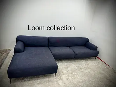 Like new condition the loom collection lshape sofa