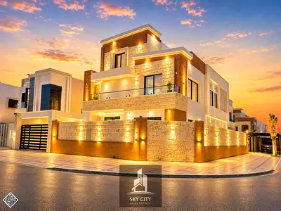 فيلا مودرن فاخرة ٦ غرف – ٣ طوابق – قلب مدينة الياسمين – تصميم عصري فاخر واستثمار مثالي