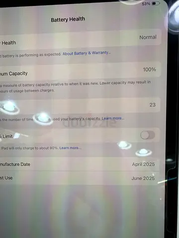 iPad pro  (Apple) - M4 chip 13 inch with Cellular 512gb with box origenl charger one month warranty